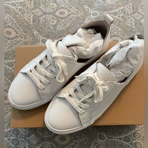 LUCKY BRAND - Dansbey casual sneaker. White Montecito Leather. size 7. NIB!